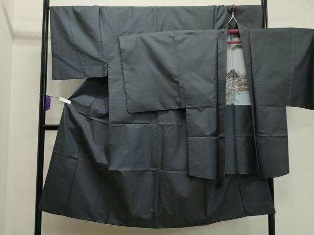 平和屋着物●男性　本場大島紬　アンサンブル　100亀甲　総詰め　正絹　逸品　CAAY6764gh