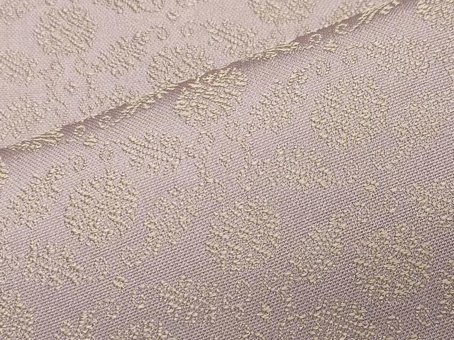 平和屋着物●黄金糸　お召　花唐草文　淡紅藤色　正絹　逸品　CAAY8087gh 平和屋着物○黄金糸 お召 花唐草文 淡紅藤色 正絹 逸品 CAAY8087gh