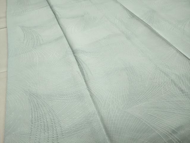 平和屋着物●上質な色無地　吉祥地紋　青磁鼠色　正絹　逸品　CAAY8095gh 平和屋着物○上質な色無地 吉祥地紋 青磁鼠色 正絹 逸品 CAAY8095gh