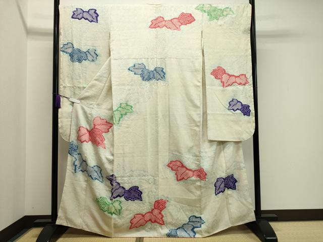 平和屋着物●豪華振袖　絞り　桐文　正絹　逸品　CAAY8120gh