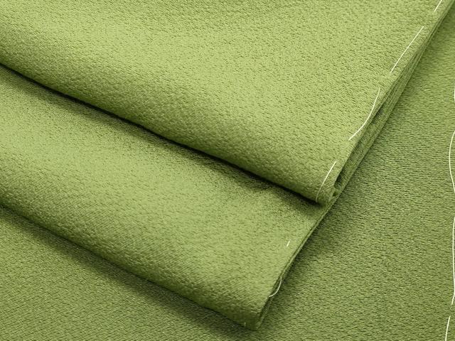 平和屋着物●上質な色無地　青丹色　正絹　逸品　未使用　CAAY8182gh