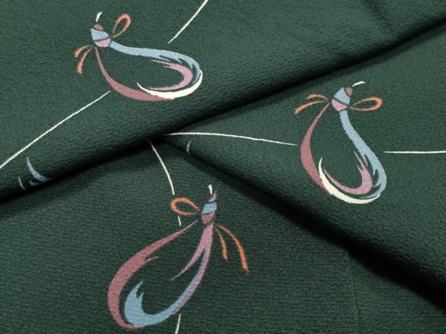 平和屋着物●上質な小紋　成り物　正絹　逸品　CAAY8349gh