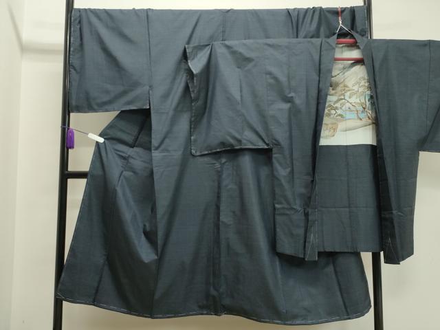 平和屋着物●男性　本場大島紬　アンサンブル　80亀甲　総詰め　キングサイズ　正絹　逸品　未使用　CAAY8359gh