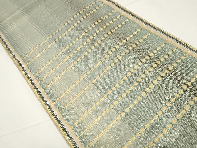 平和屋着物○太鼓柄袋帯 横段文 金糸 正絹 逸品 CAAY9259yk