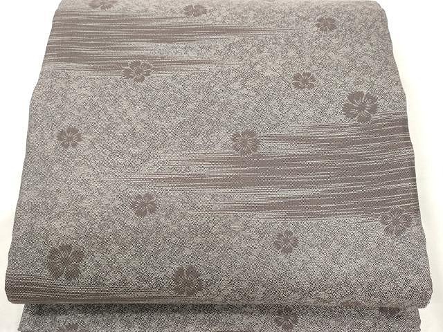 平和屋着物○両面 六通柄袋帯 抽象文様 金糸 正絹 逸品 CAAY9272yk