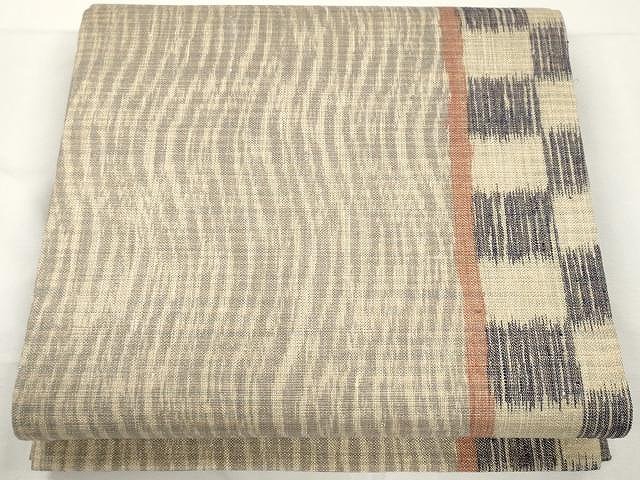 平和屋着物●全通柄袋帯　間道　金糸　正絹　逸品　CAAY9280yk