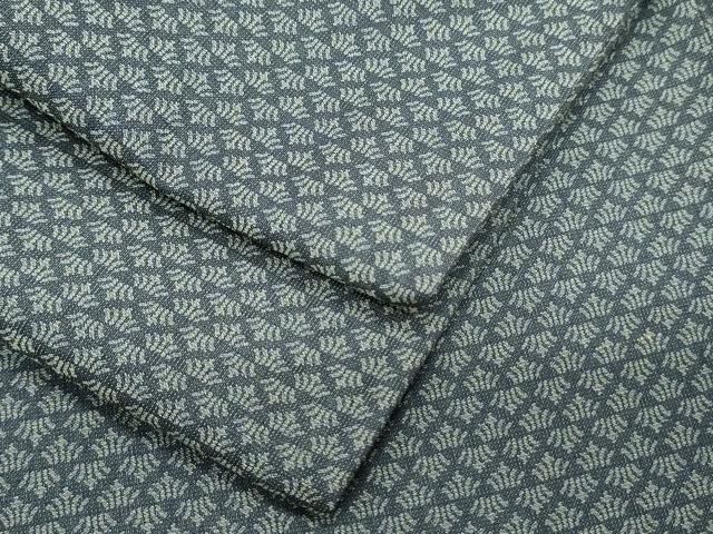 平和屋着物●男性　お召　吉祥文　正絹　逸品　CAAY9419th