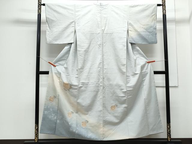 平和屋着物○中国三大刺繍 スワトウ刺繍 総刺繍 訪問着 紬地