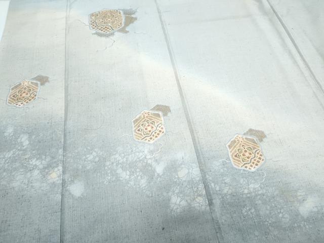 平和屋着物○中国三大刺繍 スワトウ刺繍 総刺繍 訪問着 紬地