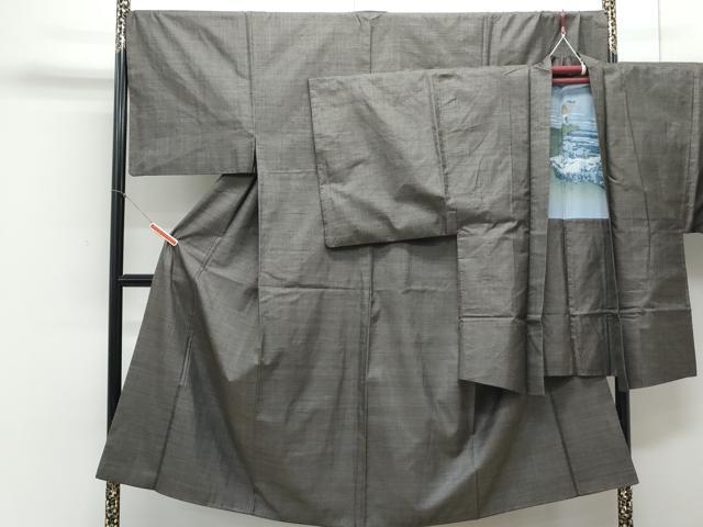 平和屋着物●男性　本場大島紬　アンサンブル　100亀甲　総詰め　正絹　逸品　CAAY9504th