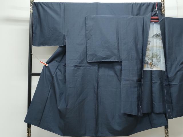 平和屋着物●男性　本場大島紬　アンサンブル　吉祥文　大島紬美幸謹製　証紙付き　正絹　逸品　未使用　CAAY9510th