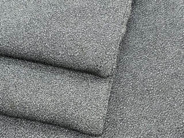 平和屋着物●江戸小紋　鮫小紋柄　黒地　正絹　逸品　CAAY9520th