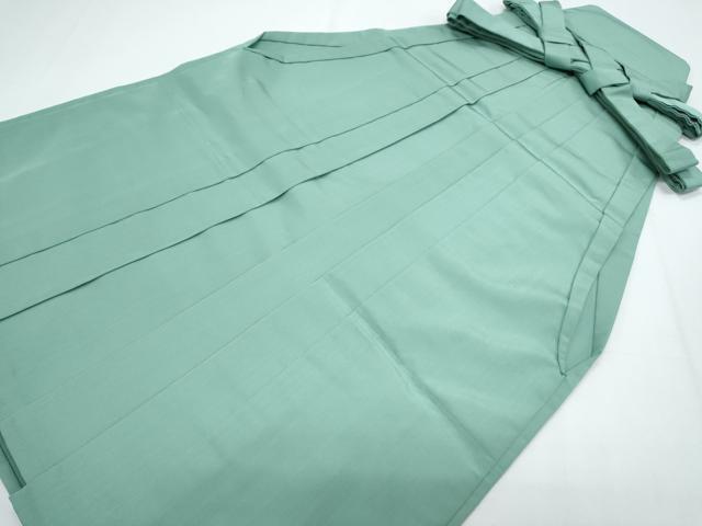 平和屋着物●男性　馬乗り袴　青竹色　正絹　逸品　CAAY9545th