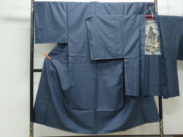 平和屋着物●男性　紬　アンサンブル　100亀甲　正絹　逸品　CAAY9569th