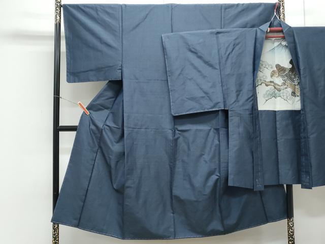 平和屋着物●男性　本場大島紬　アンサンブル　80亀甲　総詰め　正絹　逸品　未使用　CAAY9583th