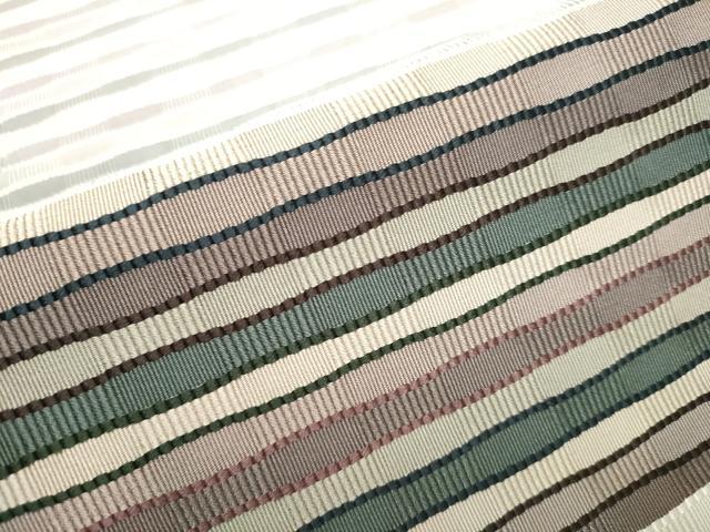 平和屋着物○首里 ロートン織 道屯織 八寸名古屋帯 よろけ