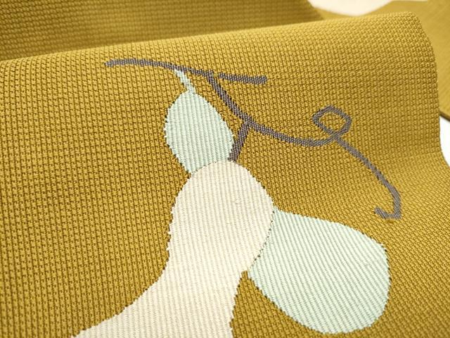 平和屋着物○八寸名古屋帯 すくい織 瓢箪 正絹 逸品 CAAY9623hy