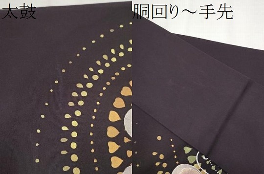 平和屋着物○塩瀬 九寸名古屋帯 孔雀羽文 金彩 正絹 逸品 CAAY9641hy