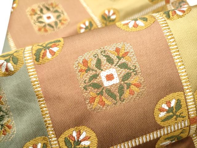 平和屋着物●九寸名古屋帯　唐織　紫陽花　正絹　逸品　CABA1052hy 平和屋着物○九寸名古屋帯 唐織 紫陽花 正絹 逸品 CABA1052hy