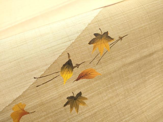 平和屋着物○太鼓柄袋帯 作家物 陶器花文 正絹 逸品 CAAY9691hy