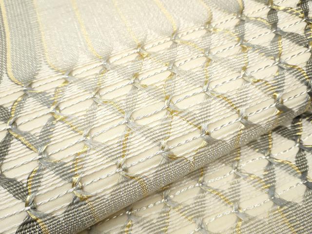 平和屋着物○ひなや工房 くむ・あむ・おる 伊豆蔵明彦 太鼓柄袋帯