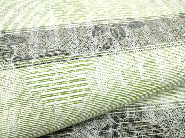 平和屋着物▽スリーシーズン 春夏秋 両面 全通柄袋帯 横段