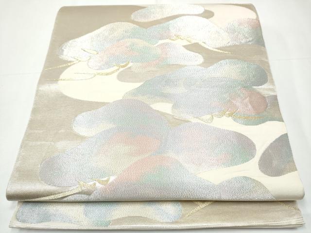 平和屋着物●西陣　川島織物　六通柄　本袋帯　松　金銀糸　正絹　逸品　CAAY9741hy