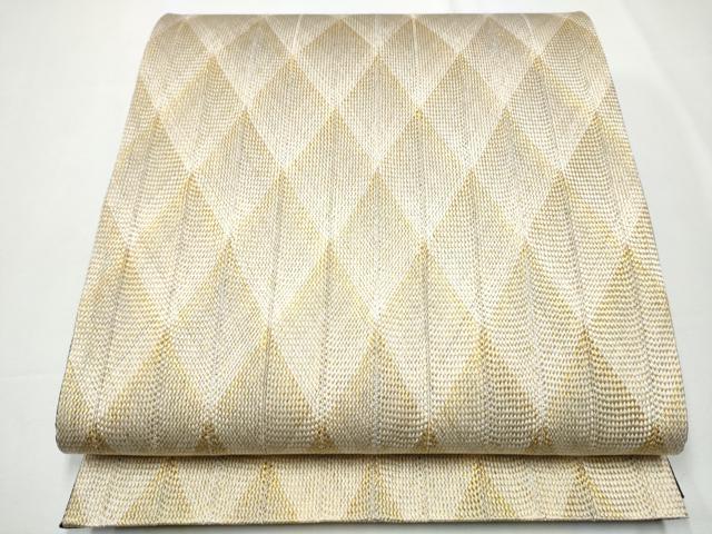 平和屋着物▽スリーシーズン　春夏秋　全通柄袋帯　組織　吉祥文　金糸　正絹　逸品　CAAY9759hy