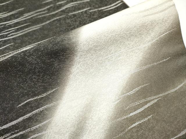 平和屋着物●太鼓柄袋帯　流線文　銀通し地　正絹　逸品　CAAY9877hy 平和屋着物○太鼓柄袋帯 流線文 銀通し地 正絹 逸品 CAAY9877hy