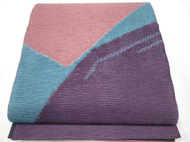 平和屋着物●太鼓柄袋帯　抽象文　正絹　逸品　CAAY9908hy