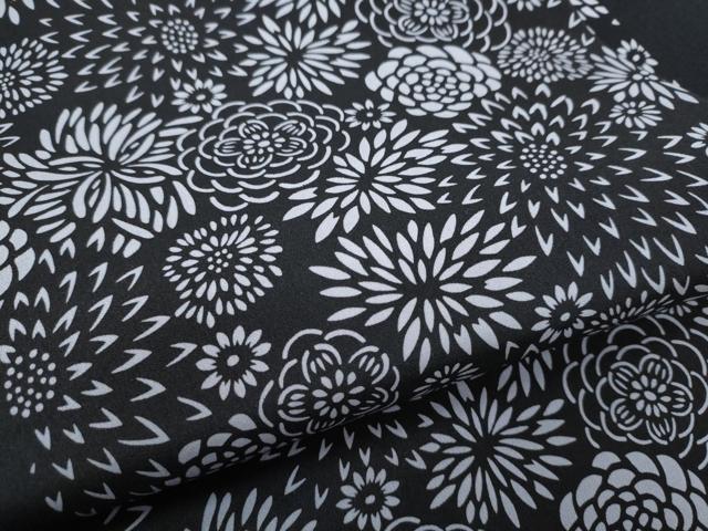 平和屋着物●九寸名古屋帯　作家物　伊勢型染　舞花文　正絹　逸品　CAAY9954hy 平和屋着物○九寸名古屋帯 作家物 伊勢型染 舞花文 正絹