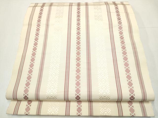 平和屋着物●本場筑前博多織　八寸名古屋帯　献上　正絹　逸品　CAAY9986hy