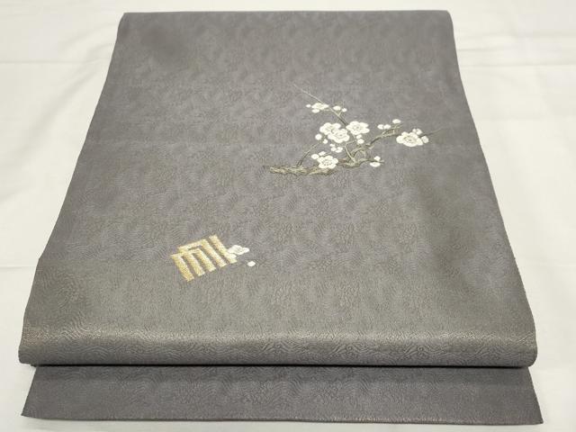 平和屋着物●太鼓柄袋帯　源氏香花文　金糸　正絹　逸品　未使用　CAAZ0318dy