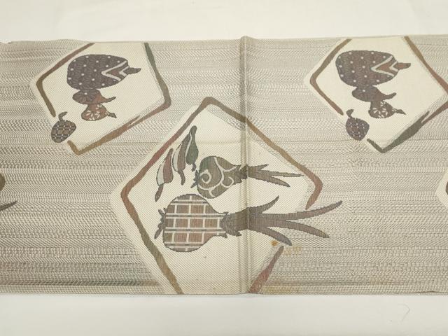 平和屋着物●本場筑前博多織　八寸名古屋帯　成り物　正絹　逸品　CAAZ0338dy 楽天市場】平和屋1□極上 本場筑前博多織 八寸名古屋帯 切子柄 逸品