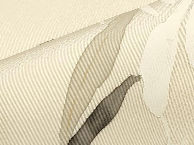 平和屋着物○塩瀬 九寸名古屋帯 手描き 草花文 金彩 正絹 逸品 CAAZ0354dy