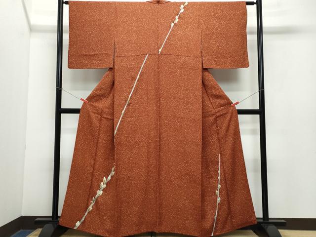 平和屋着物●訪問着　枝蕾　正絹　逸品　CAAZ0803vf