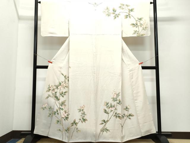 平和屋着物●訪問着　枝花文　金彩　正絹　逸品　CAAZ0807vf