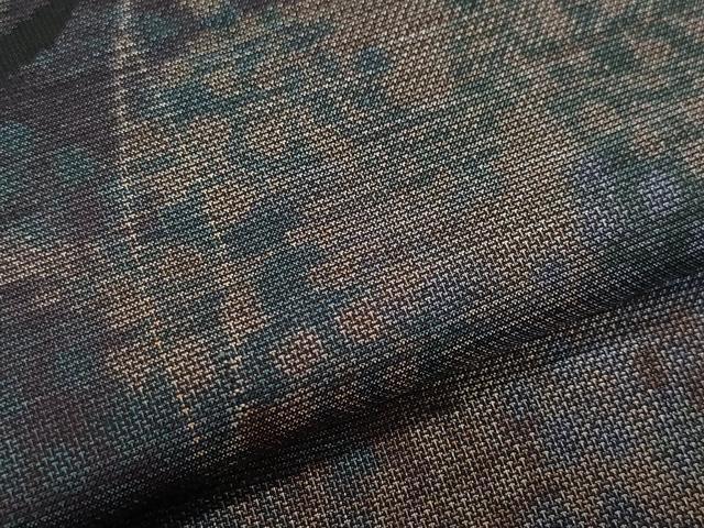 平和屋着物○本場大島紬 9マルキ 唐草文 正絹 逸品 CAAZ0839vf