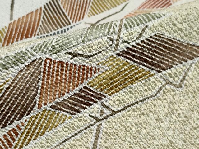 平和屋着物○訪問着 友禅 作家物 松 鬼しぼ縮緬 正絹 逸品 CAAZ0892vf