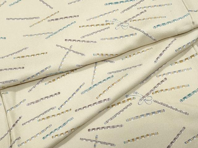 平和屋着物●上質な小紋　横笛文　正絹　逸品　CAAZ0945vf