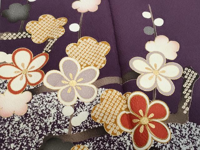 平和屋着物●皇室デザイナー　中村乃武夫　訪問着　駒刺繍　枝花文　金彩　ロング丈　正絹　逸品　CAAZ0950vf 平和屋着物○皇室デザイナー 中村乃武夫 訪問着 駒刺繍 枝花文 金彩