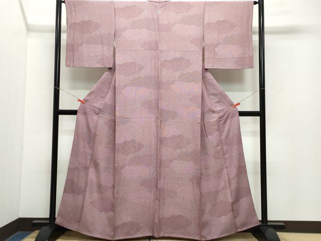 平和屋着物●江戸小紋　雲重ね吉祥文　正絹　逸品　CAAZ1119vf 平和屋着物○江戸小紋 雲重ね吉祥文 正絹 逸品 CAAZ1119vf