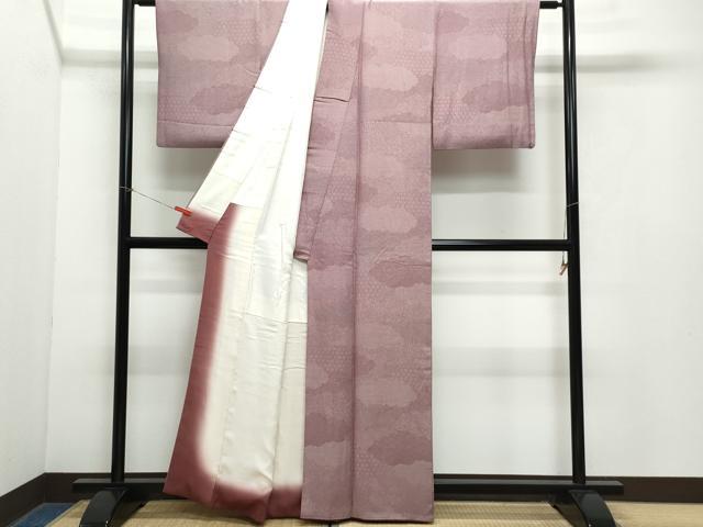 平和屋着物●江戸小紋　雲重ね吉祥文　正絹　逸品　CAAZ1119vf 平和屋着物○江戸小紋 雲重ね吉祥文 正絹 逸品 CAAZ1119vf