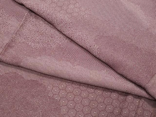 平和屋着物●江戸小紋　雲重ね吉祥文　正絹　逸品　CAAZ1119vf