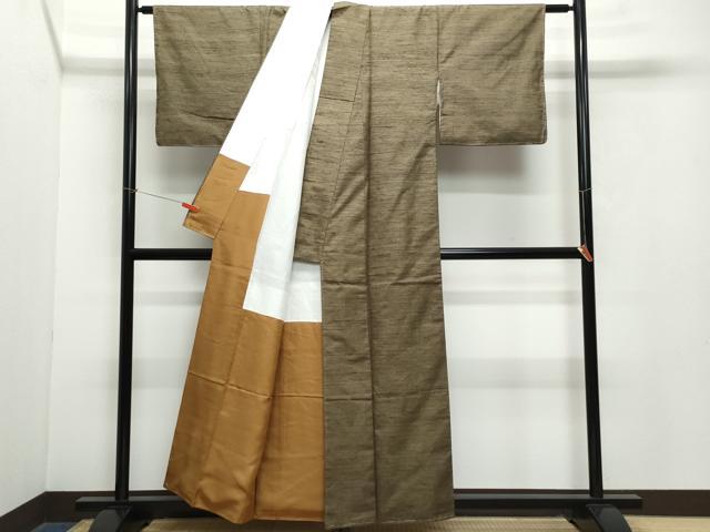 平和屋着物○上質な紬 霞文 正絹 逸品 CAAZ1128vf