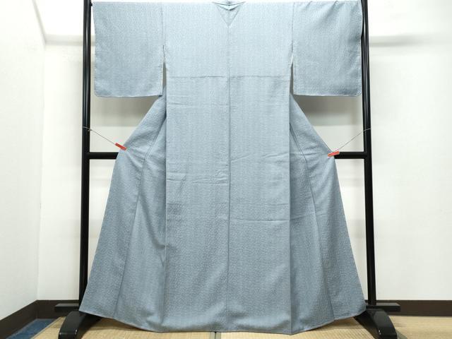 平和屋着物●上質な小紋　ふくれ織り　舞花文　正絹　逸品　未使用　CAAZ1140vf 平和屋着物○上質な小紋 ふくれ織り 舞花文 正絹 逸品 未使用 CAAZ1140vf