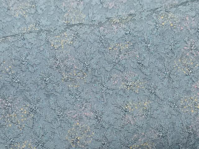 平和屋着物●上質な小紋　ふくれ織り　舞花文　正絹　逸品　未使用　CAAZ1140vf 平和屋着物○上質な小紋 ふくれ織り 舞花文 正絹 逸品 未使用 CAAZ1140vf