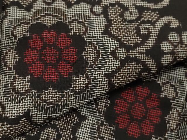 平和屋着物○本場大島紬 龍郷絣 正絹 逸品 CAAZ1149vf