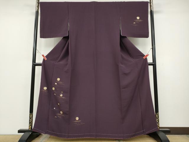 平和屋着物●訪問着　竹屋町刺繍　草花宝尽くし丸文　金彩　銀座おおぎ屋扱い　正絹　逸品　未使用　CAAZ2434ut