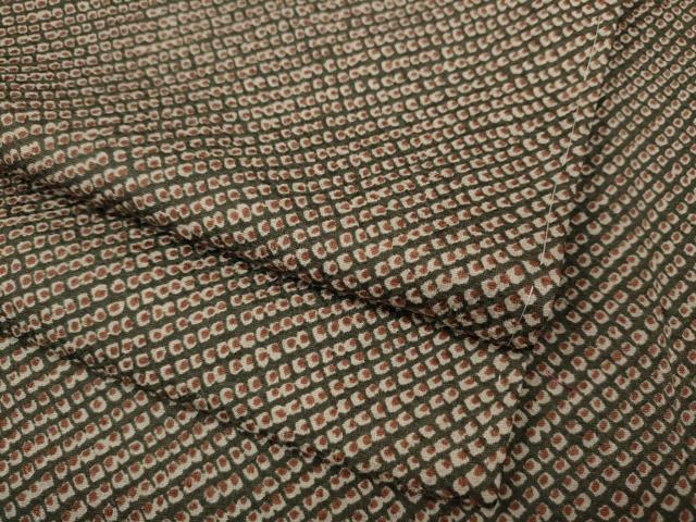 平和屋着物●上質な小紋　鹿の子文　正絹　逸品　未使用　CAAZ2439ut